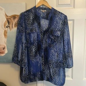 Two in one blouse.  This is a nice tank with sheer blouse over the top